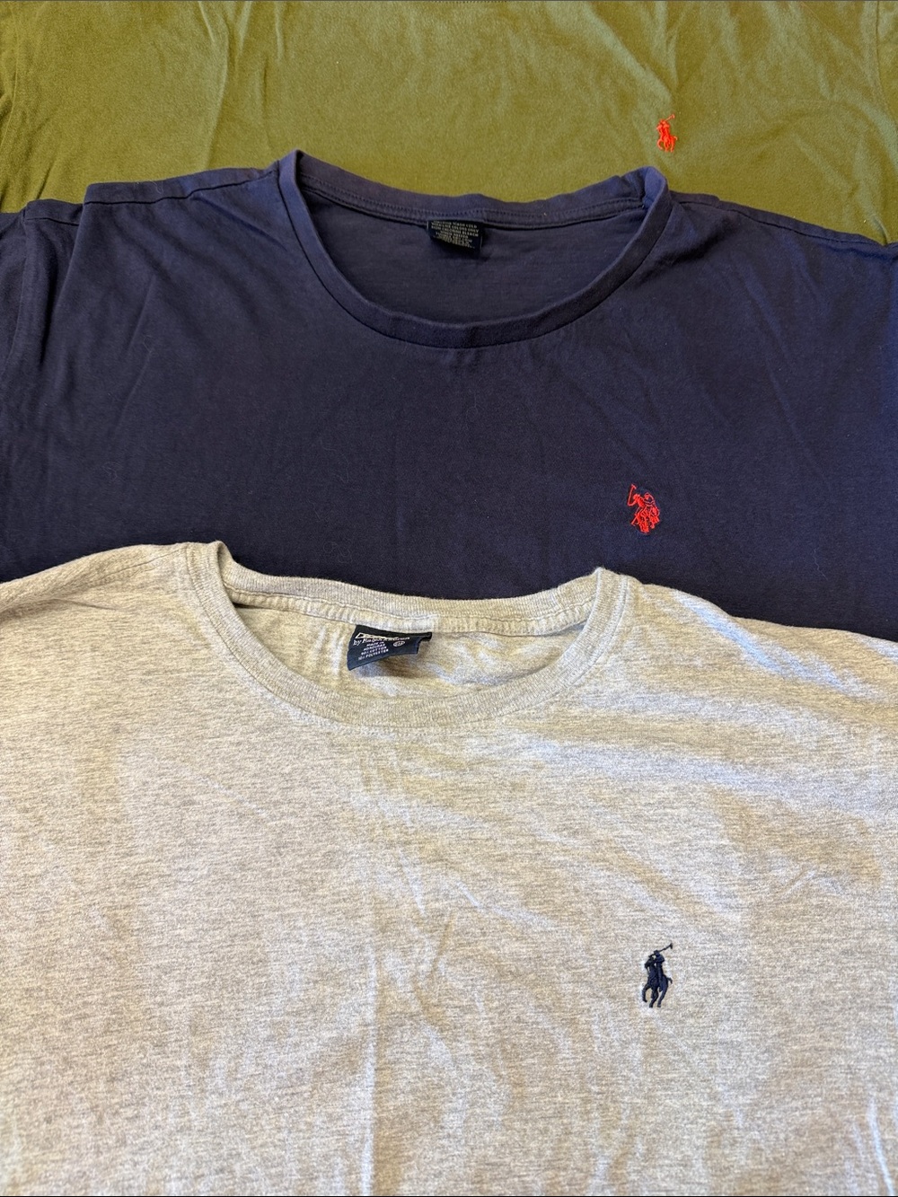 Polo by Ralph Lauren Men's Crewneck Tees - Navy, Heather Gray, Olive